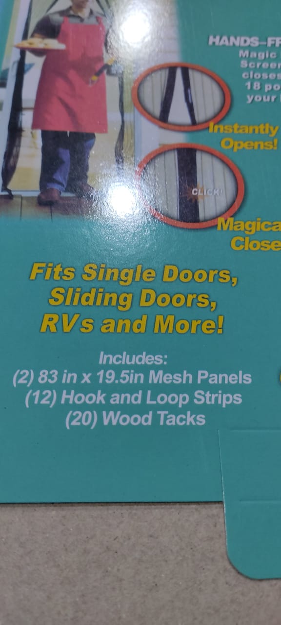 Hands Free Magnetic Screen Door